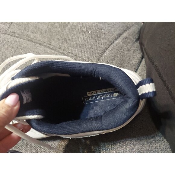 Size 13 - New Balance 619v1 White Navy Sneakers Shoes Walking 4E - Picture 7 of 8